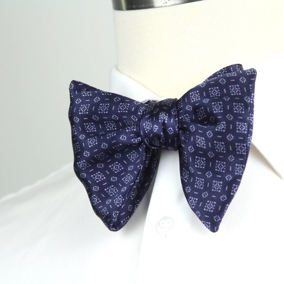 NWT Men's Self-tied Bow Tie 100%Silk Butterfly Bowtie big bow tie S726 - Picture 11 of 12